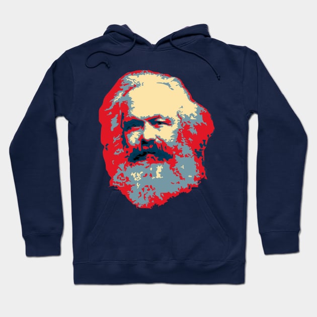 Karl Marx Pop Art Hoodie by Nerd_art